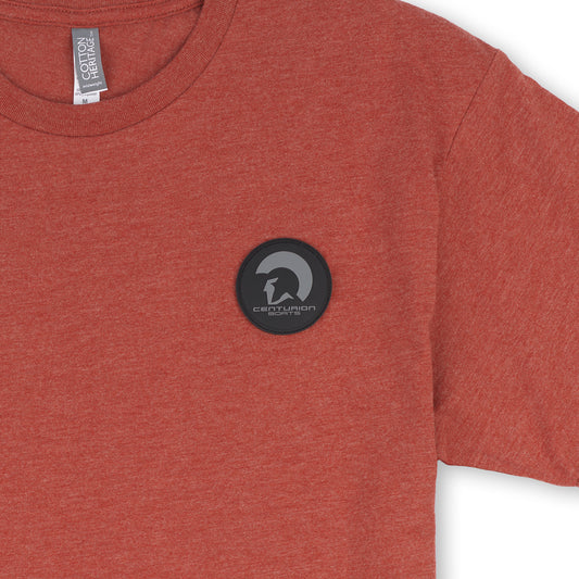 Patch Tee - Spice Heather