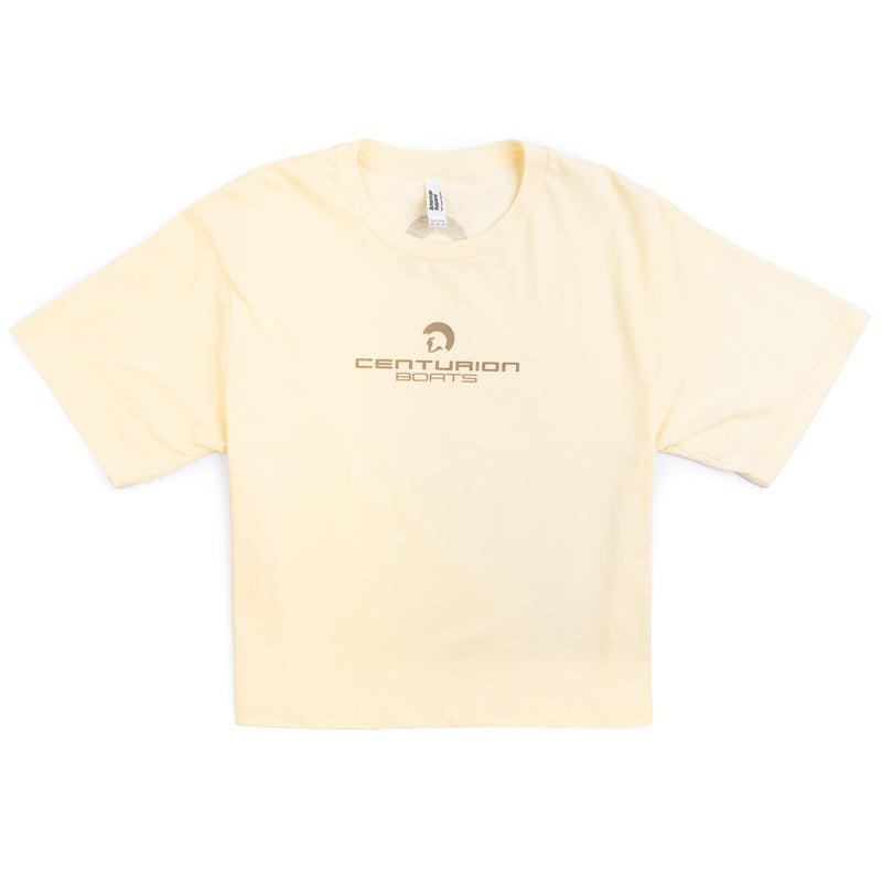 Centurion Women's Boxy Crop Tee - Creme