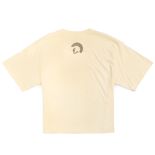 Centurion Women's Boxy Crop Tee - Creme