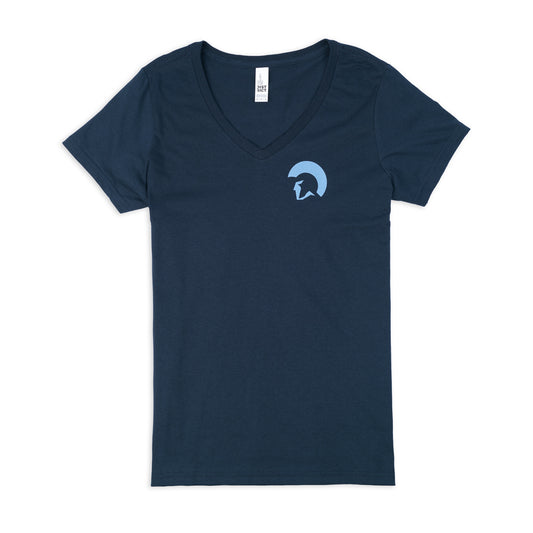 Centurion Women's Flag V-Neck Tee - Navy