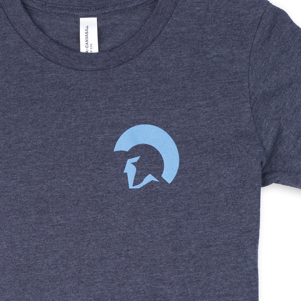 Centurion Youth Flag Tee - Heather Midnight Navy