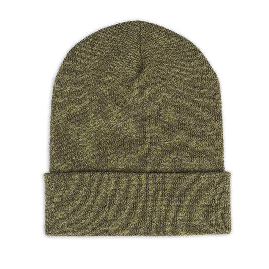 Centurion Patch Cuffed Beanie - Heather Loden Green