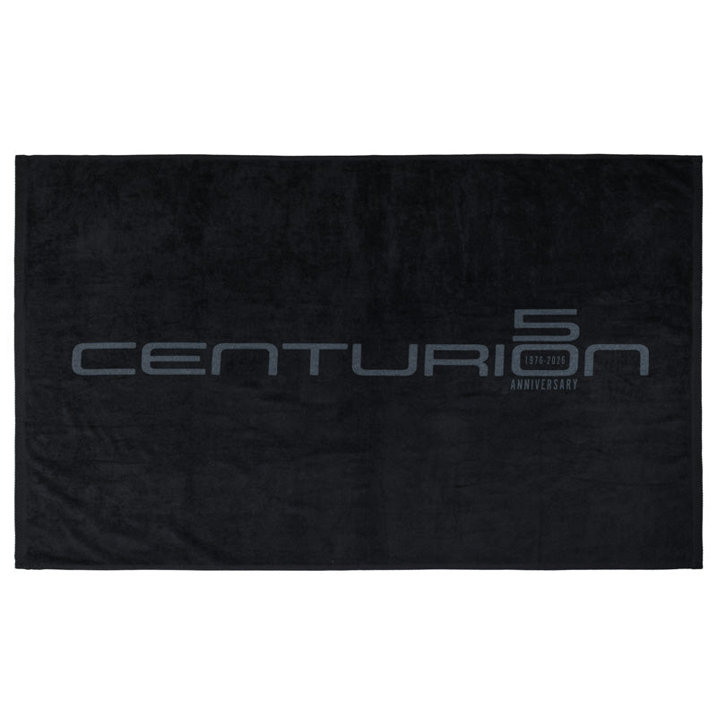 Centurion 50th Anniversary Beach Towel - Black