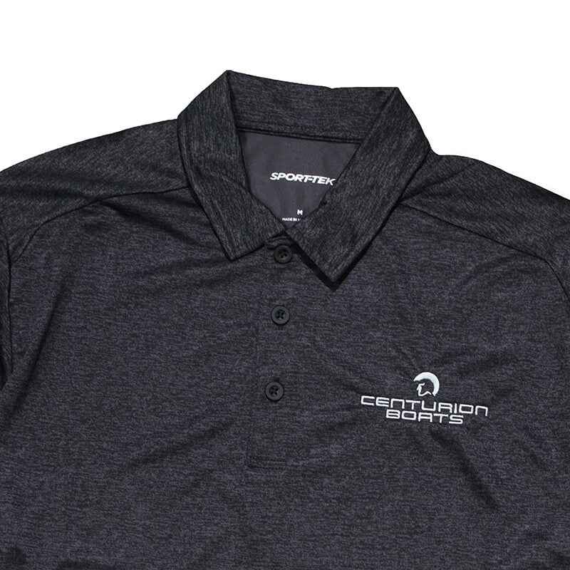 Centurion Ombre Heather Polo - Iron Grey | Black