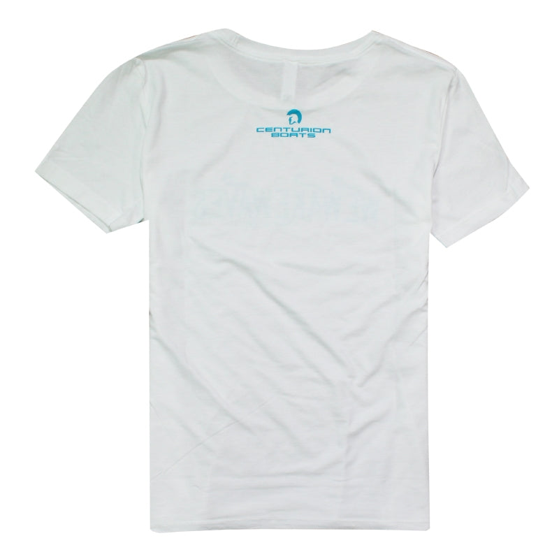 Centurion Women's We Wake Waves Tee - White - CLEARANCE