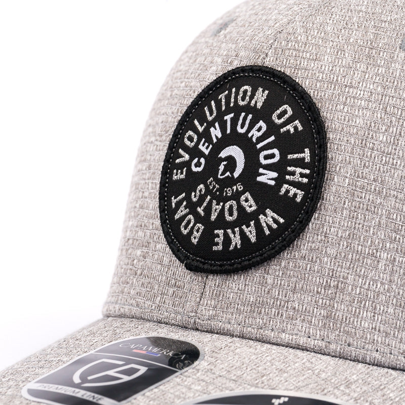 Centurion Spiral Ribbed Trucker Cap - Heather Grey