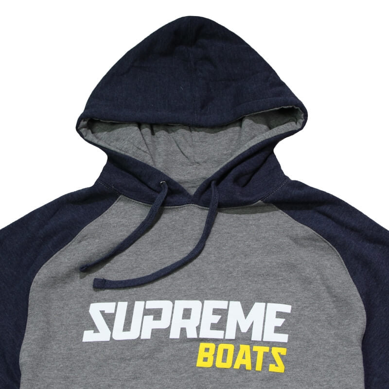 Supreme Surf Wake Ride Hooded Sweatshirt - Gunmetal | Navy