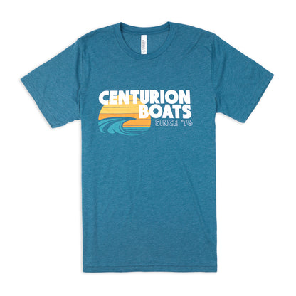 Centurion Surf Wave Tee - Steel Blue