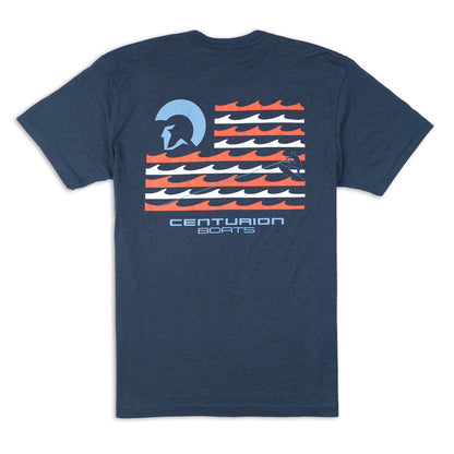 Centurion Flag Style Tee - Legion Blue