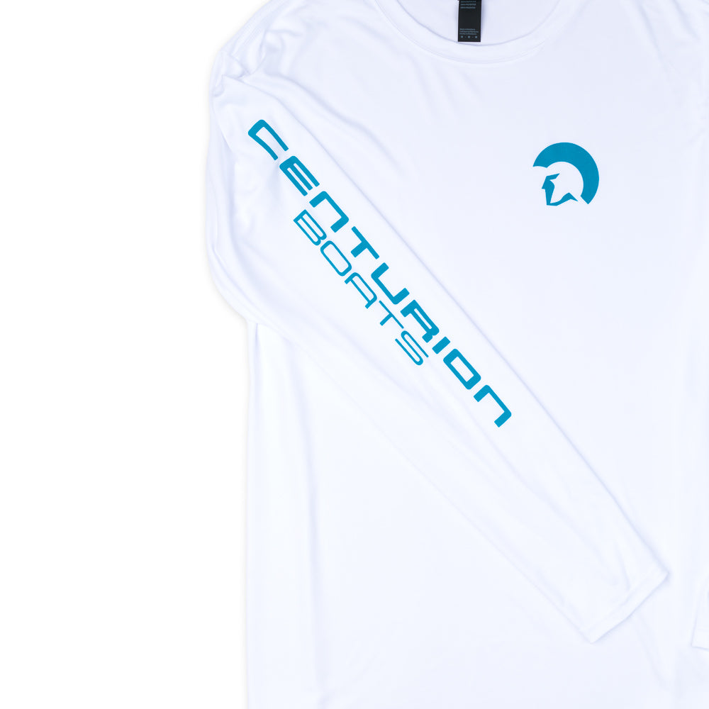 Centurion LS Dry Zone Sun Tee - White