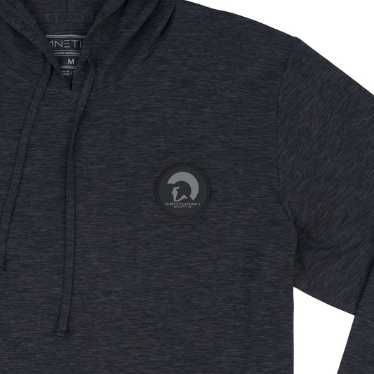 Centurion Anetik LS Tech Hoodie Tee - Charcoal