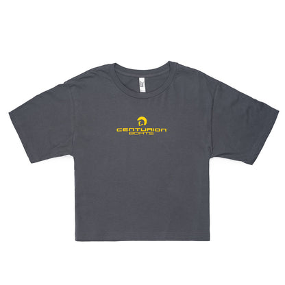 Centurion Women's Boxy Crop Tee - Asphalt
