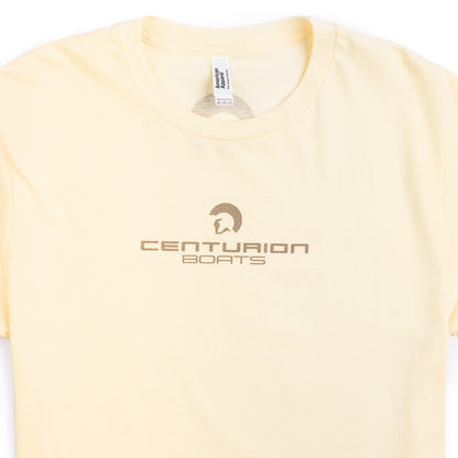 Centurion Women's Boxy Crop Tee - Creme