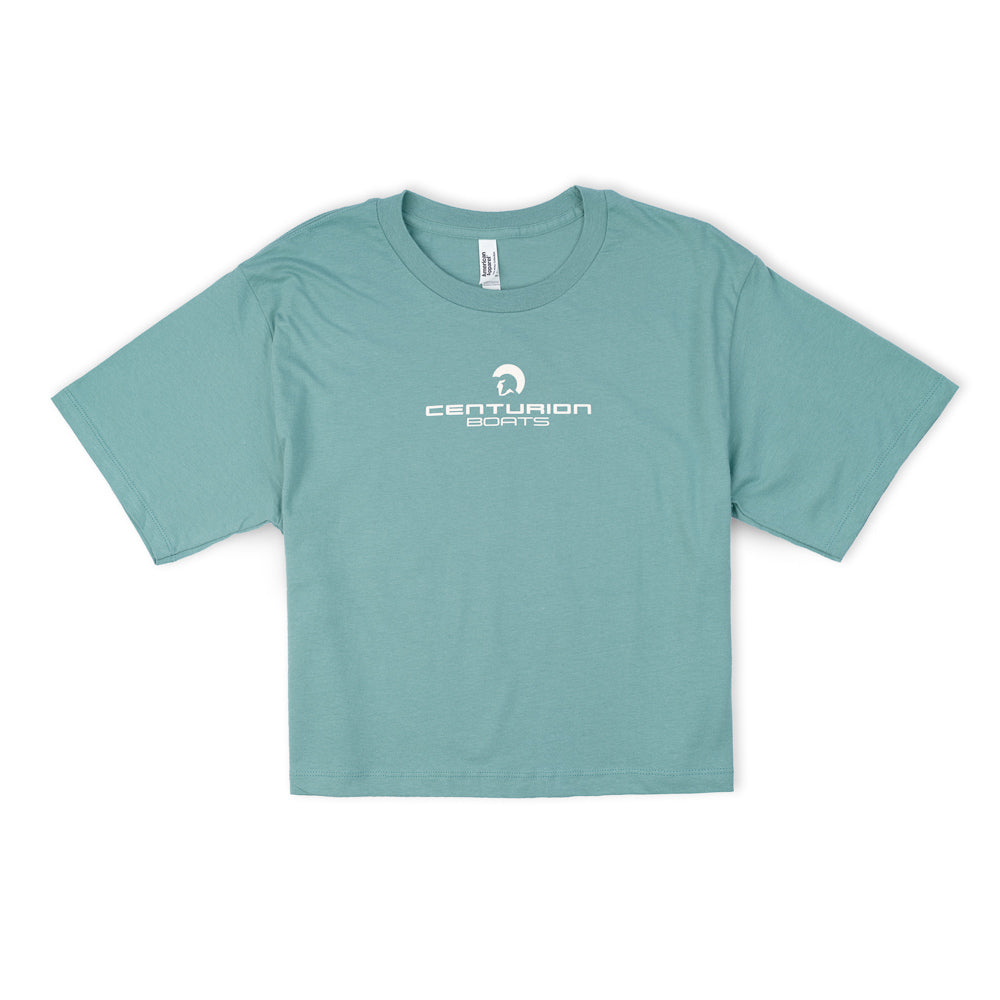 Centurion Women's Boxy Crop Tee - Arctic Blue