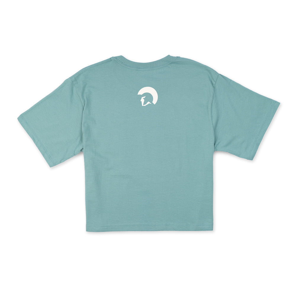 Centurion Women's Boxy Crop Tee - Arctic Blue