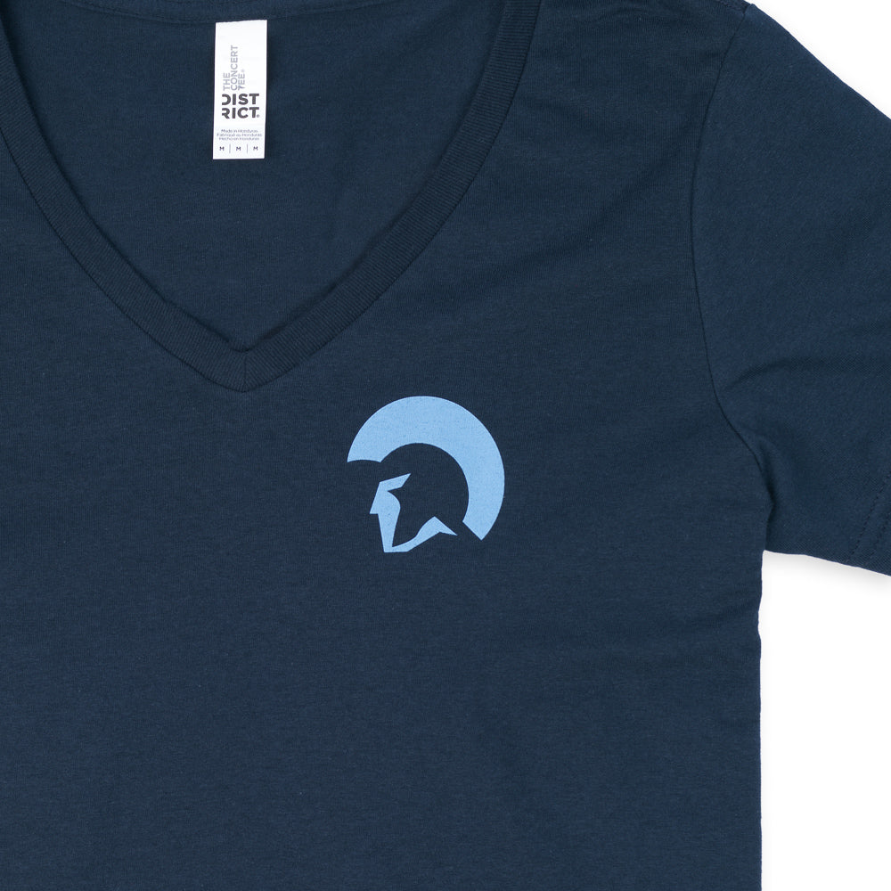 Centurion Women's Flag V-Neck Tee - Navy