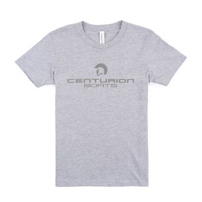 Centurion Youth Logo Tee - Heather Grey - CLEARANCE
