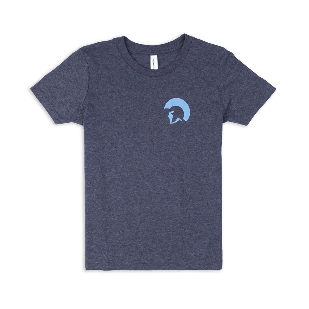 Centurion Youth Flag Tee - Heather Midnight Navy