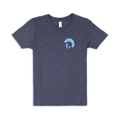 Centurion Youth Flag Tee - Heather Midnight Navy