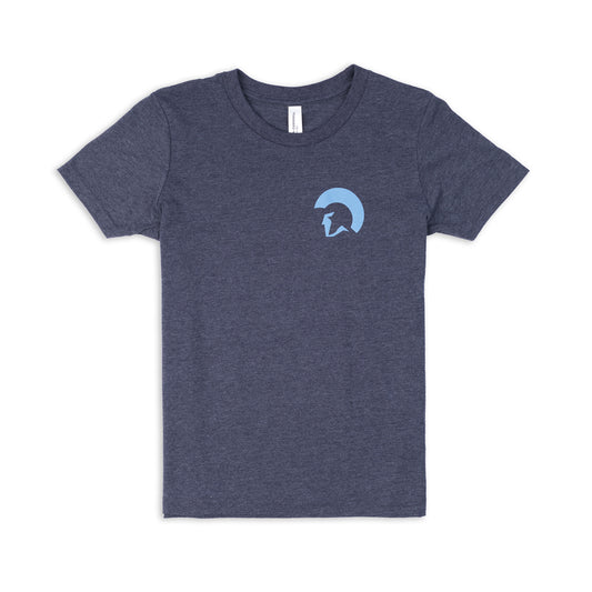 Centurion Youth Flag Tee - Heather Midnight Navy