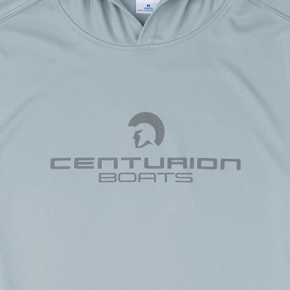 Centurion Youth LS Hooded Sun Tee - Silver