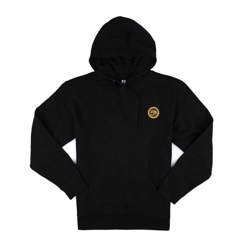 Centurion 50th Anniversary Patch Hooded Sweatshirt - Black