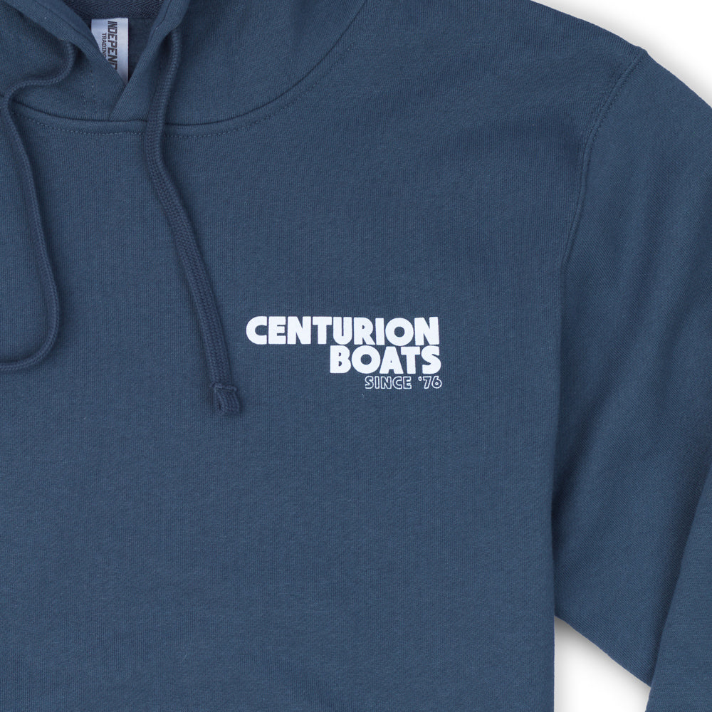 Centurion Surf Wave Hooded Sweatshirt - Storm Blue