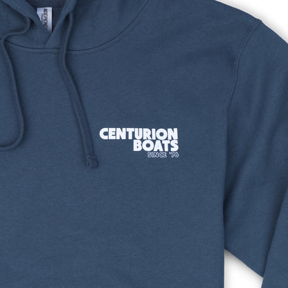 Centurion Surf Wave Hooded Sweatshirt - Storm Blue