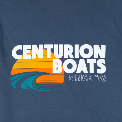 Centurion Surf Wave Hooded Sweatshirt - Storm Blue