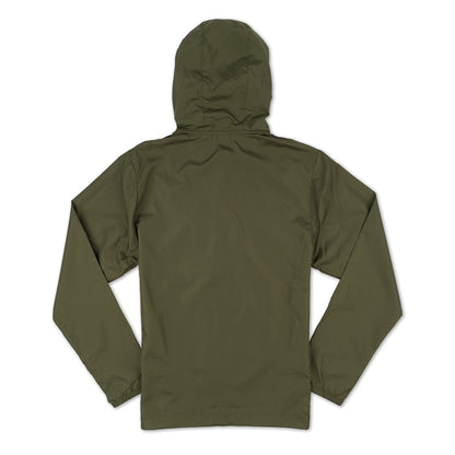 Centurion 1/4 Zip Patch Windbreaker - Army Green