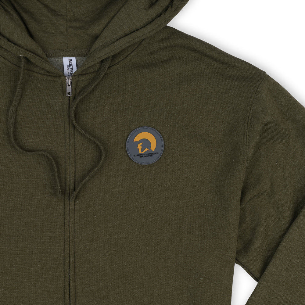 Centurion Full-Zip Hooded Sweatshirt - Army Green Heather