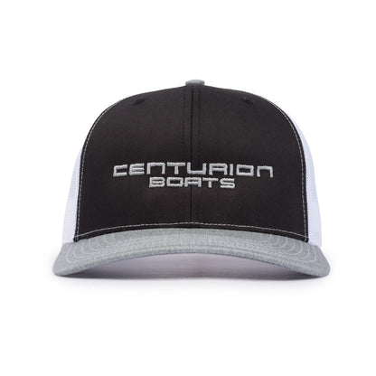 Centurion Classic Trucker Cap - Black / White / Heather Grey