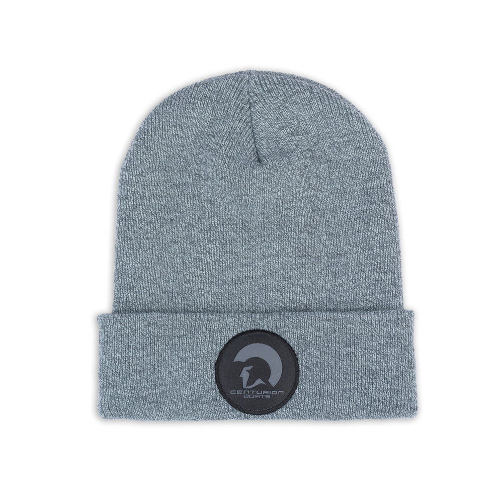 Centurion Patch Cuffed Beanie - Heather Gunmetal