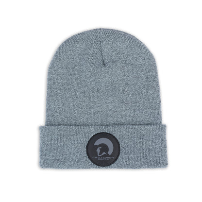 Centurion Patch Cuffed Beanie - Heather Gunmetal