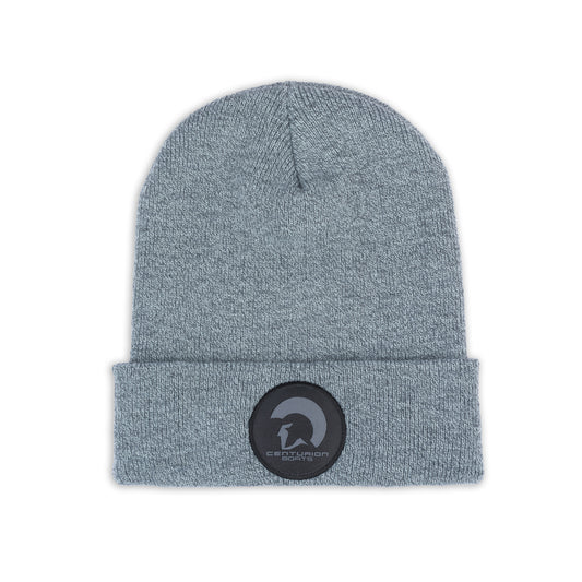 Centurion Patch Cuffed Beanie - Heather Gunmetal