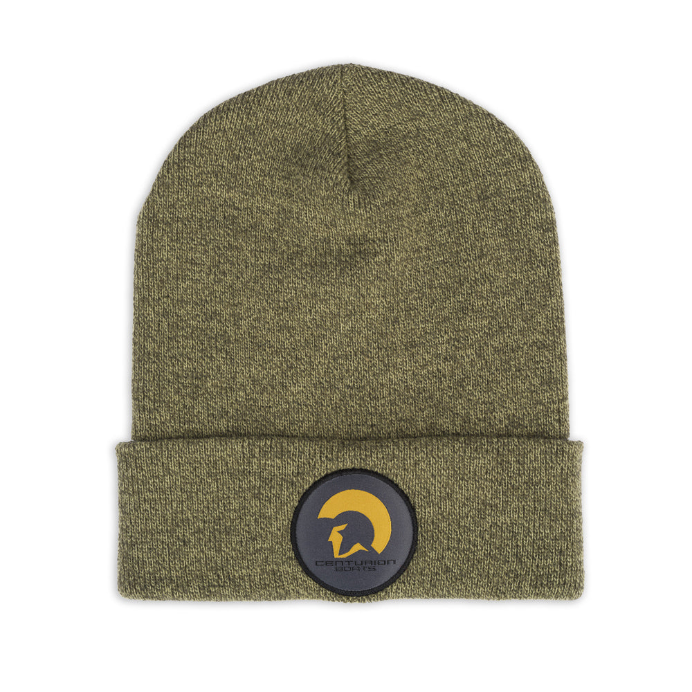 Centurion Patch Cuffed Beanie - Heather Loden Green