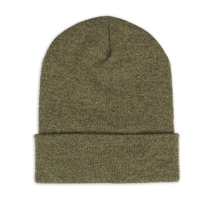 Centurion Patch Cuffed Beanie - Heather Loden Green