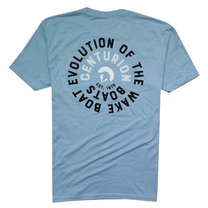 Centurion Spiral Tee - Stonewash Denim