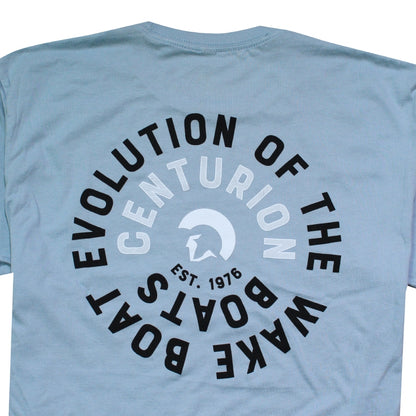 Centurion Spiral Tee - Stonewash Denim