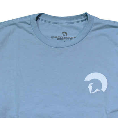 Centurion Spiral Tee - Stonewash Denim