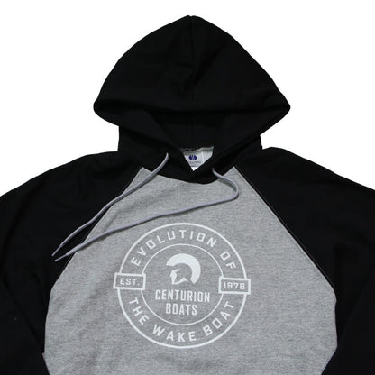 Centurion Crest Hooded Sweatshirt - Grey | Black - CLEARANCE