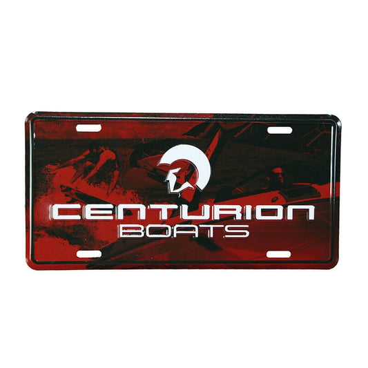Centurion License Plate - Deep Red