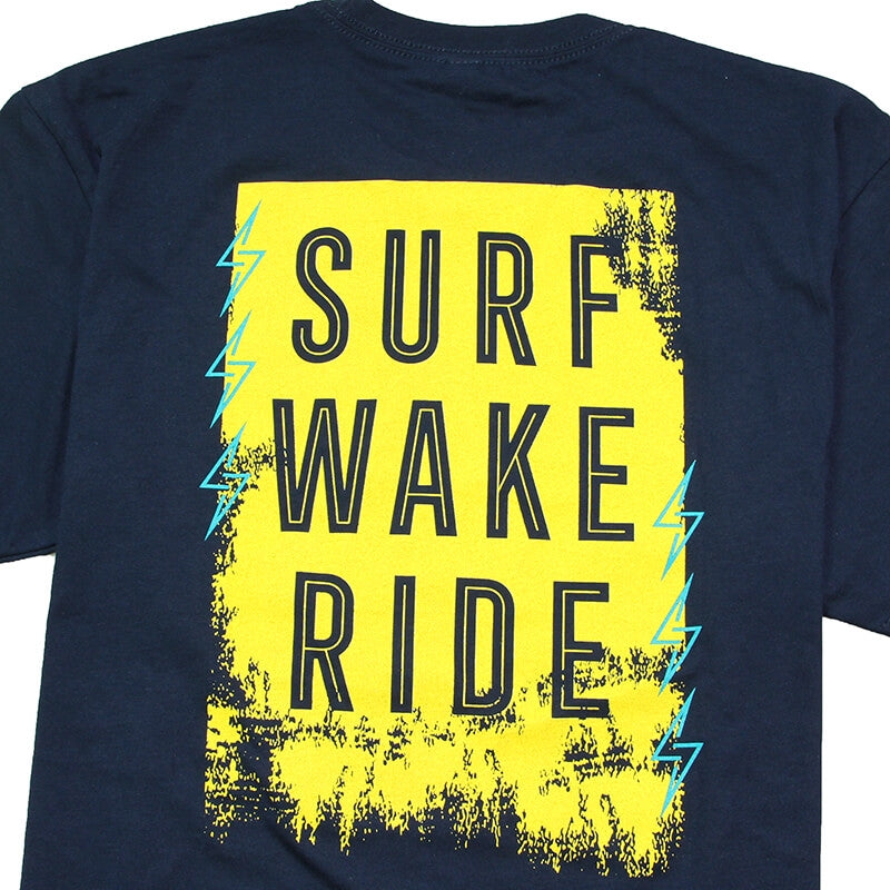 Supreme SS Surf Wake Ride Tee - Navy - CLEARANCE