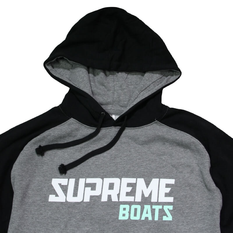 Supreme Surf Wake Ride Hooded Sweatshirt - Gunmetal | Black