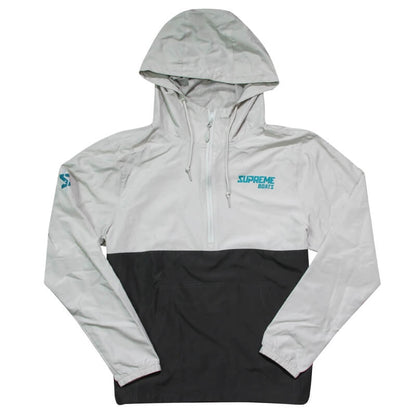 Supreme 1/4 Zip Windbreaker Pullover - Graphite | Smoke