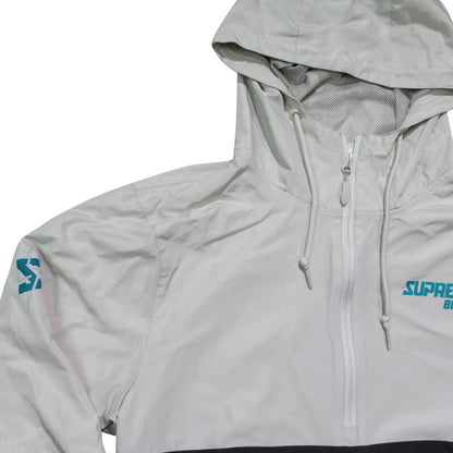 Supreme 1/4 Zip Windbreaker Pullover - Graphite | Smoke