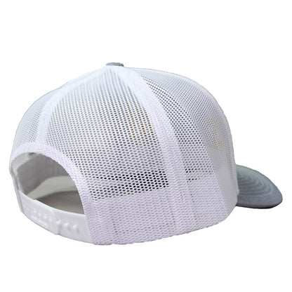 Supreme Wake Side Trucker Cap - Heather Grey | White
